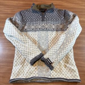 Icewear Women's Medium Nordic 100% Pure New Wool Sweater Made In Iceland Viking